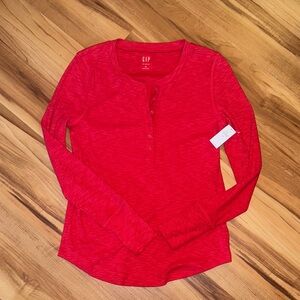 New/tag Gap Rib Henley-M